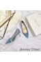 Jimmy Choo Amore Pompe Di Donne Glitter Degradano Il Tessuto Blu/Argento