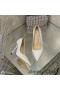 Jimmy Choo Amore Pompe Di Donne Glitter Degradano Il Tessuto Bianco