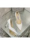Jimmy Choo Amore Pompe Di Donne Glitter Degradano Il Tessuto Bianco