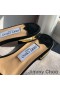 Jimmy Choo Minea Diapositive Donne In Camoscio Con Cristalli Nero Impreziosito