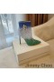 Jimmy Choo Minori 105 Caviglia Stivaletti Donna Glitter si Degradano Con il JC Emblema Blu