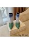 Jimmy Choo Minori 105 Caviglia Stivaletti Donna Glitter si Degradano Con il JC Emblema Blu