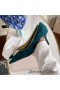 Jimmy Choo Romy Pompe Di Donne In Pelle Scamosciata Con Perla Impreziosito Verde