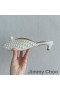 Jimmy Choo Samantha 35 Muli Donna In Pelle Con Perle Tutto Bianco
