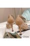 Jimmy Choo x Mugler Cinturino 90 Pompe di Donne di Pecora in Pelle E Mesh Albicocca