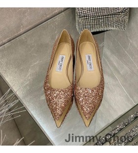)Jimmy Choo(ジミーチュー)が初の干潟の女性にキラキラ布ローズゴールド