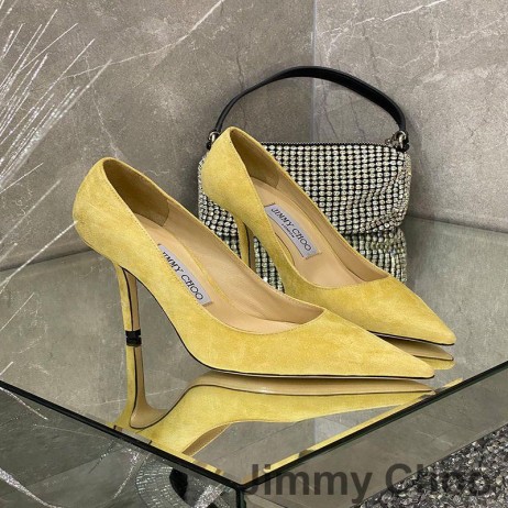 Jimmy Choo Kjærlighet Pumper Kvinner Gul Suede