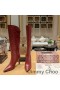 Jimmy Choo Alizze 90 Kne Sokker Kvinner Glatt Skinn Sort