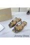 Jimmy Choo Anis Lysbilder Kvinner Elaphe Med Metallisk Blank Gul