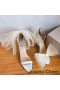 Jimmy Choo Aveline 100 Sandaler Kvinner Semsket Skinn Med Overdimensjonert Mesh Buer Hvit