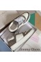Jimmy Choo Florent M Joggesko Kvinner Crosta og Skinn Med Crystal Embellishment Hvit/Grå
