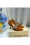 Jimmy Choo Kari 85 Pumper Kvinner Semsket Skinn Med Crystal Stropp Brun