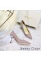 Jimmy Choo Kjærlighet Pumper Kvinner Glitter Forringe Stoff Rosa