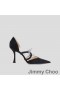 Jimmy Choo Luis 85 Pumper Kvinner Semsket Skinn Med Crystal Embellishment Svart