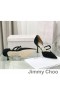Jimmy Choo Luis 85 Pumper Kvinner Semsket Skinn Med Crystal Embellishment Svart