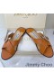 Jimmy Choo Marle Lysbilder Kvinner Sauer Skinn Med Krystaller Spenne Brun