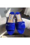 Jimmy Choo Minea Lysbilder Kvinner Suede Pyntet Med Krystaller Blå