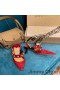 Jimmy Choo Ray 65 Slingback Pumper Kvinner Semsket Skinn Med Røde Perler