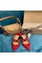 Jimmy Choo Ray 65 Slingback Pumper Kvinner Semsket Skinn Med Røde Perler