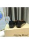 Jimmy Choo Watson Leiligheter Kvinner Monogram Patent Skinn Sort