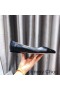Jimmy Choo Watson Leiligheter Kvinner Monogram Patent Skinn Sort