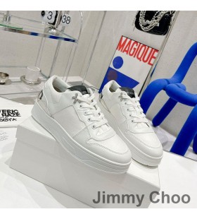 Jimmy Choo Eh P Florent F Joggesko Unisex Kalv LÃ¦r Og Lerret Hvit