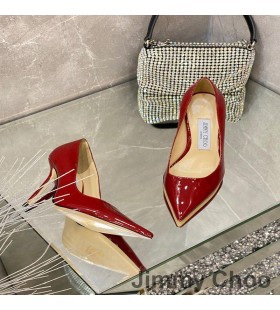 Jimmy Choo Kjærlighet Pumper Kvinner Patent Skinn Rød