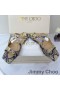 Jimmy Choo Anason Slide-Uri De Femei Elaphe Cu Metalic Lucios Galben