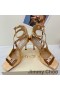 Jimmy Choo Azia 85 Sandale Femei Din Piele De Brevet De Aur