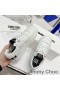Jimmy Choo Eh P Florent F Adidasi Unisex Din Piele De Vițel Și Pânză Albă