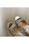 Jimmy Choo Emsy 105 Sandale Femei Grosier Sclipici Tesatura De Argint