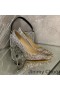 Jimmy Choo Dragoste Pompe De Femei Sclipici Degrada Tesatura De Argint/Aur