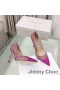 Jimmy Choo Dragoste Pompe De Femei Sclipici Material Cu Degrada Toe Roz/Rose