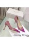 Jimmy Choo Dragoste Pompe De Femei Sclipici Material Cu Degrada Toe Roz/Rose