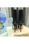 Jimmy Choo Mavie 105 Botine Femei Piele De Căprioară Și Piele Nappa Neagra