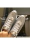 Jimmy Choo Monza Adidasi Femei De Epocă Piele Și Sclipici Tesatura De Argint