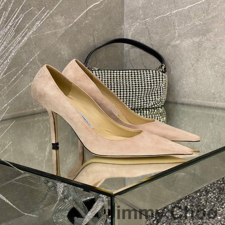 Jimmy Choo Láska Čerpadlá Ženy Semiš Béžová