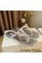 Jimmy Choo Alaina Listov Ženy Nappa Kože S Pearl Embellishment Striebro