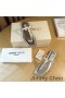 Jimmy Choo Alaina Listov Ženy Nappa Kože S Pearl Embellishment Striebro