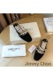 Jimmy Choo Amaya Tkaných Ženy Semiš S Pearl Embellishment Čierna