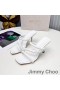 Jimmy Choo Dios 85 Podpätky Listov Ženy Kože S Pletená Pásik Biela