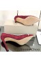 Jimmy Choo Láska 100 Čerpadlá Ženy Velvet S Krištáľovo Mix Náhrdelník Burgundsko