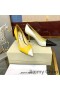 Jimmy Choo Láska 85 Čerpadlá Ženy Patchwork Kožené Žltá