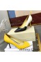 Jimmy Choo Láska 85 Čerpadlá Ženy Patchwork Kožené Žltá