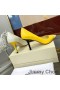 Jimmy Choo Láska 85 Čerpadlá Ženy Patchwork Kožené Žltá