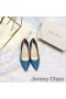 Jimmy Choo Láska Čerpadlá Ženy Lesk Znížiť Textílie Modrá