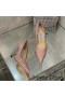 Jimmy Choo Láska Čerpadlá Ženy Lesk Znížiť Textílie Cherry