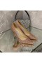 Jimmy Choo Rómov Čerpadlá Ženy Lesk Textílie Rose Gold