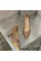 Jimmy Choo Rómov Čerpadlá Ženy Lesk Textílie Rose Gold