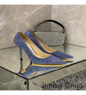 Jimmy Choo Láska Čerpadlá Ženy Semiš Modrá